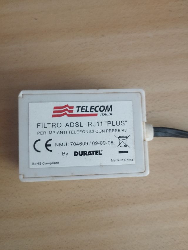Filtro ADSL Telecom Italia RJ11