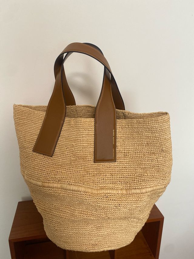 Bolso rafia Liviana Conti beige