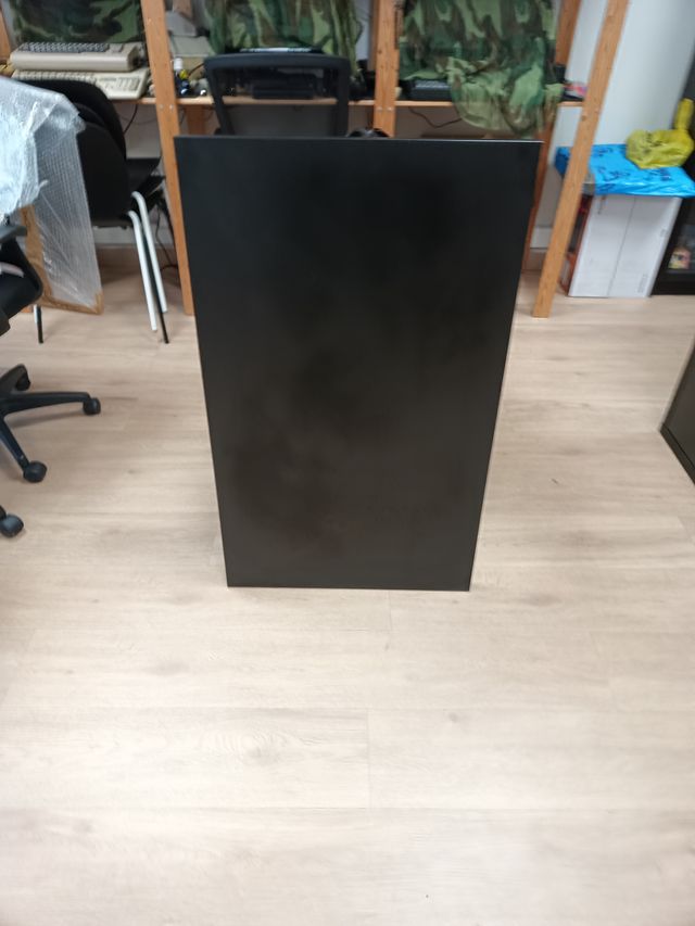 Madera maciza sobre para mesa encimera color negro