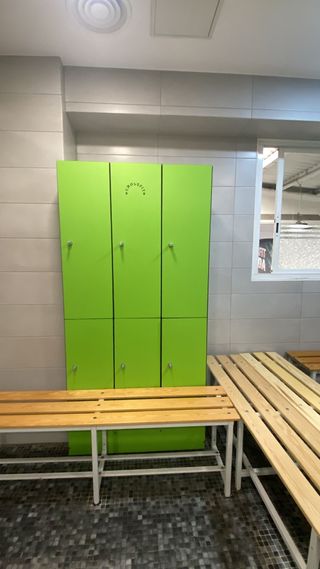 2 Armadietti in laminato verde