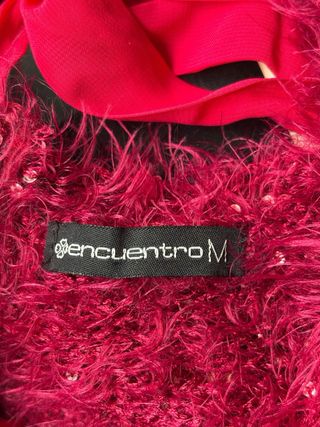 Jersey rojo efecto peluche