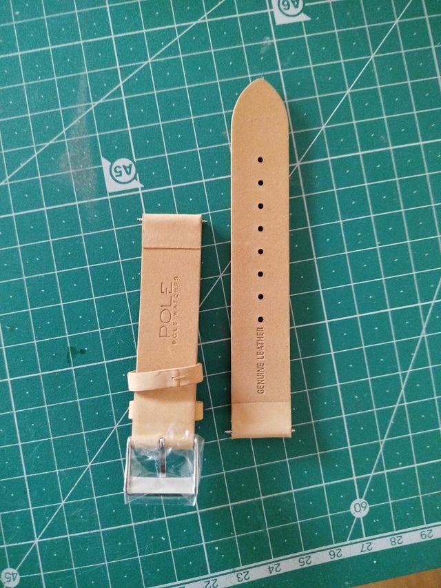Correas reloj Pole - Beige/Marrón 18mm