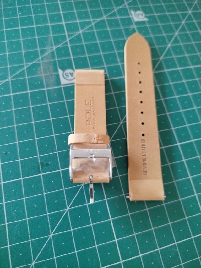 Correas reloj Pole - Beige/Marrón 18mm