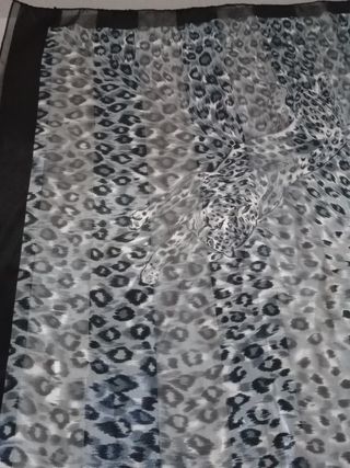 Pañuelo leopardo - negro, gris