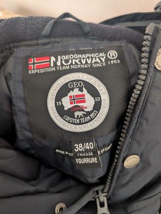 Geographical Norway - Abrigo azul oscuro 