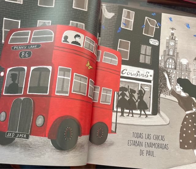 Los Beatles y Ellas ilustrado.