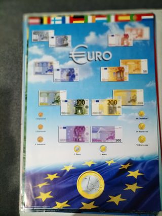 Poster Euro: banconote e monete