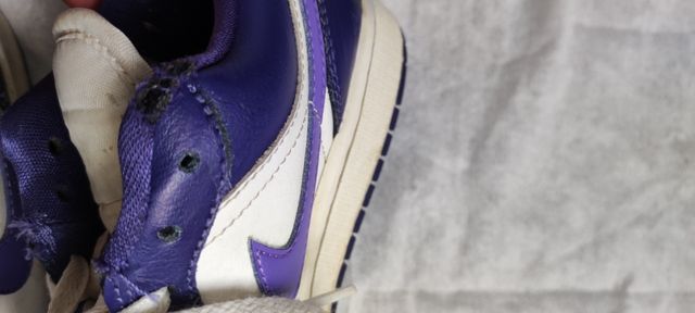 Rebajada Zapatillas Nike Air Jordan 1 Low Púrpura