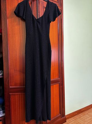 Vestido negro largo nuevo con etiqueta