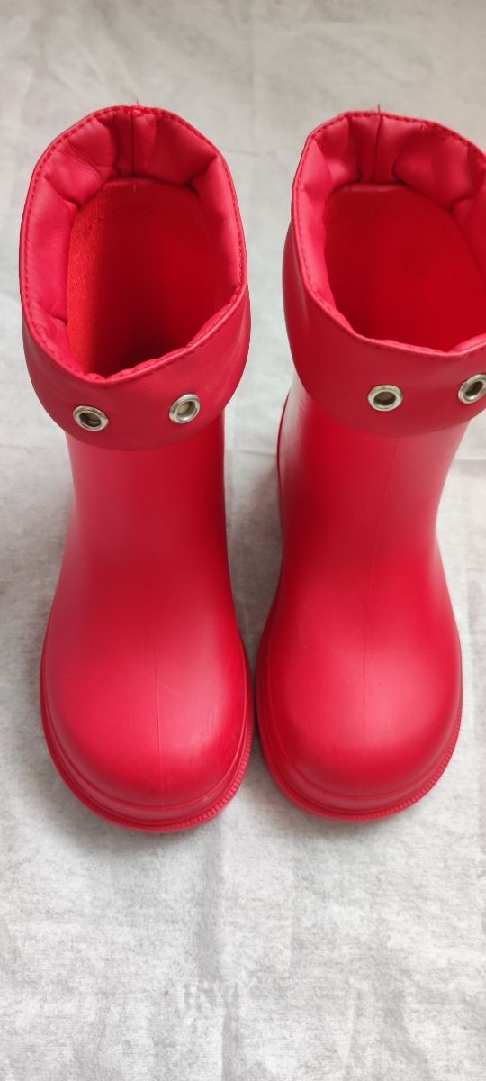 Botas lluvia rojas niño