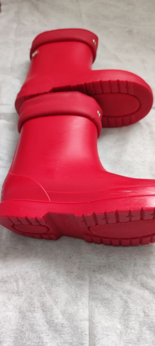 Botas lluvia rojas niño