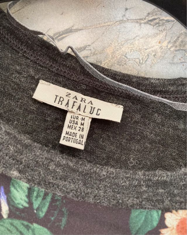 Blusa Zara Trafaluc fiori tg M