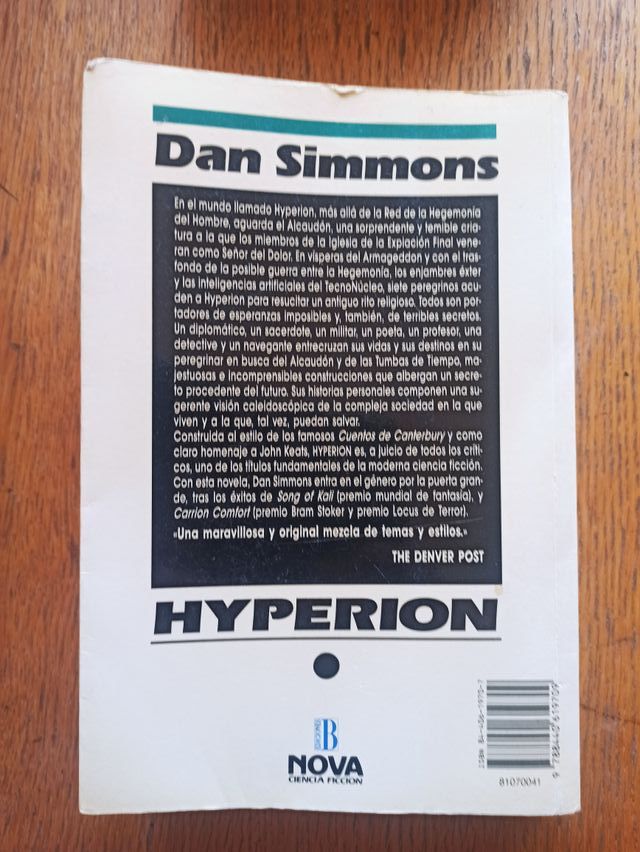 HYPERION: LOS CANTOS DE HYPERION I Dan Simmons