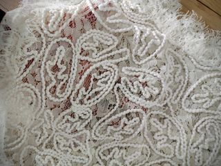 Top encaje Zara blanco talla M