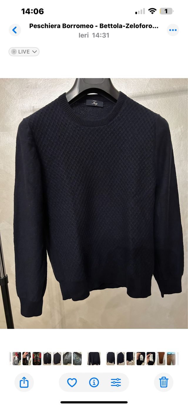 Pullover Fay blu
