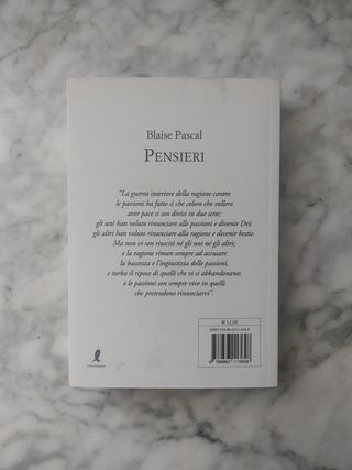 Libro "Pensieri" di Pascal