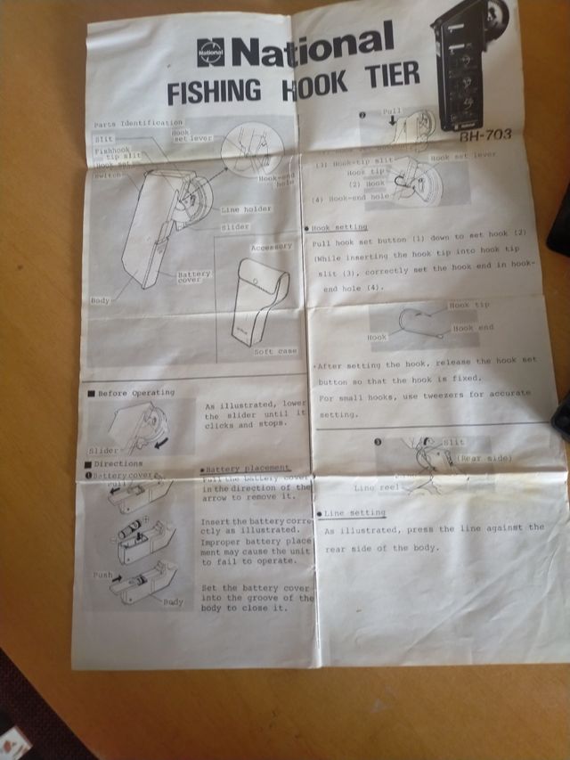 Anzuelos. Empatadora/atadora eléctrica de  anzuelo