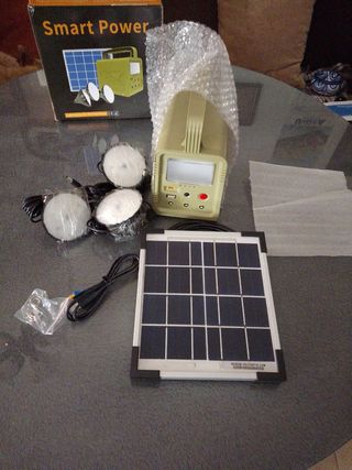 Panel solar luz de emergencia integrada