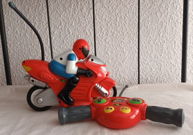 Moto radiocontrol infantil con mando