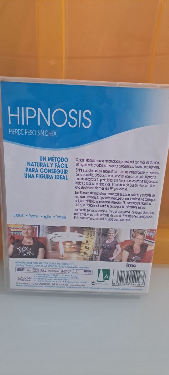 DVD Hipnosis: Adelgaza sin dieta
