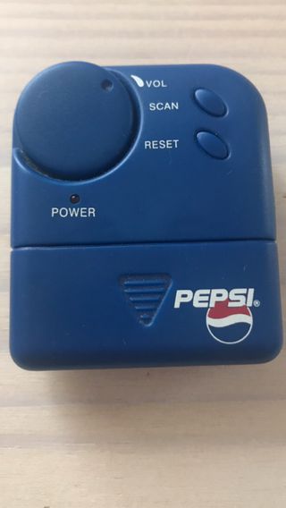 Radio pilas Pepsi vintage azul