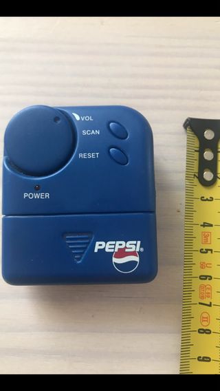 Radio pilas Pepsi vintage azul