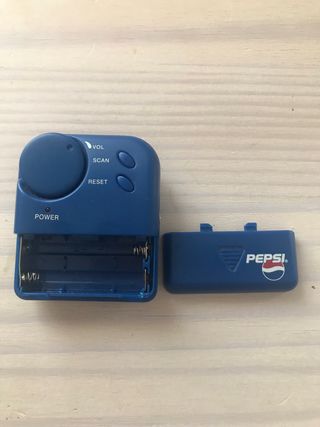 Radio pilas Pepsi vintage azul