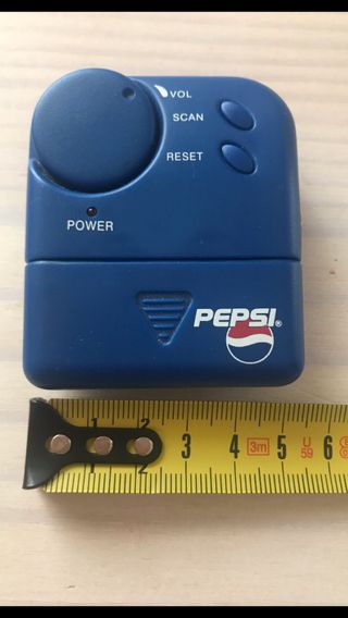 Radio pilas Pepsi vintage azul