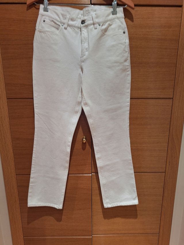 Pantalones Escada blancos, talla 38