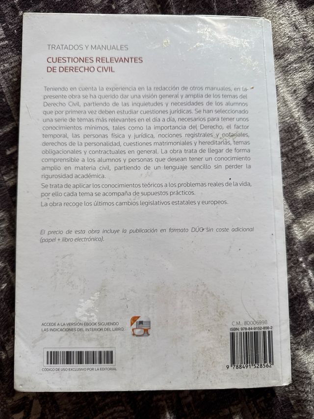 Cuestiones Relevantes de Derecho Civil – 3ª Edición (Civitas, Thomson Reuters)