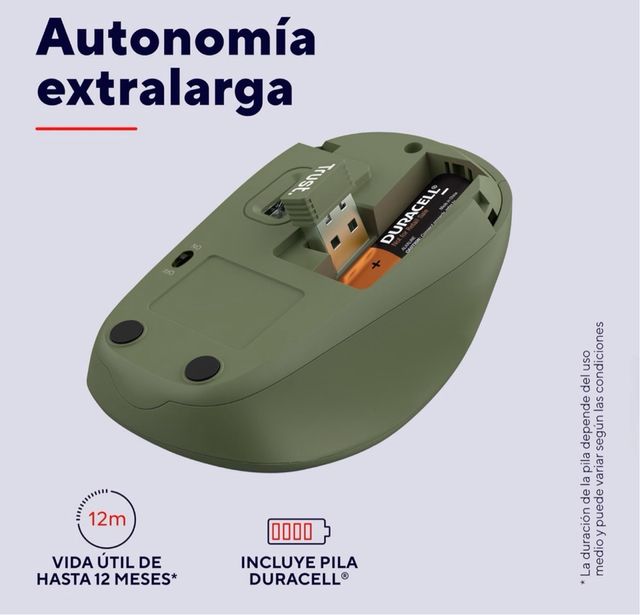 Affidati al Mouse Wireless Silenzioso Yvi con Design Sostenibile 8001600 PPP