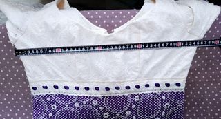 Vestido Flamenca - Blanco y Morado