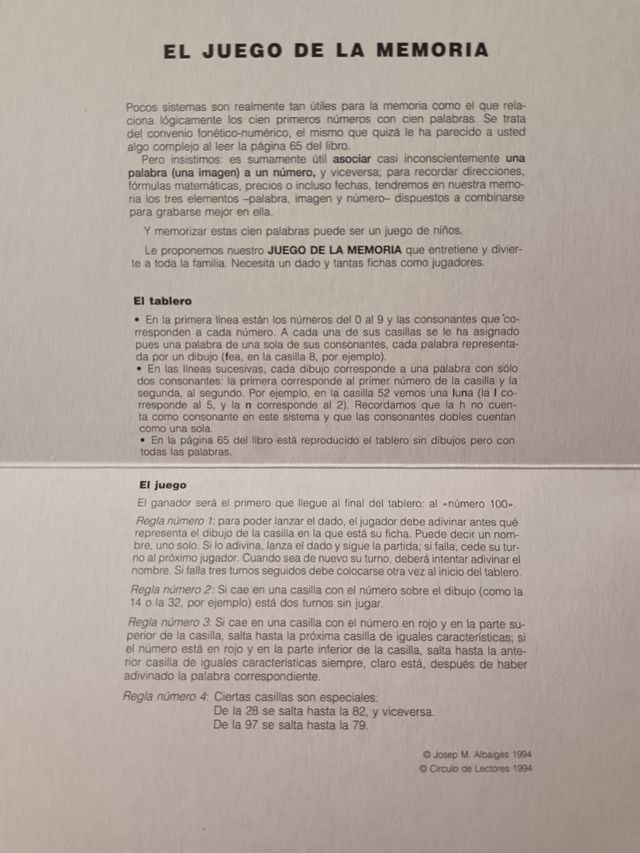 Ayudando a la memoria