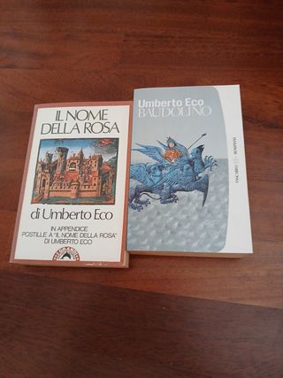 2 Libri Umberto Eco Il nome della rosa, baudolino