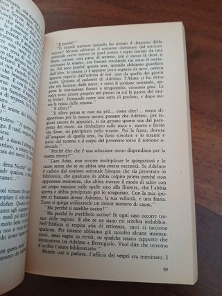 2 Libri Umberto Eco Il nome della rosa, baudolino