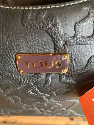 Bolso de TOUS cuero negro SIN ESTRENAR