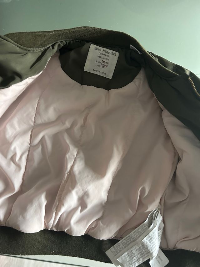 lote bomber Zara chaleco tex abrigo tex