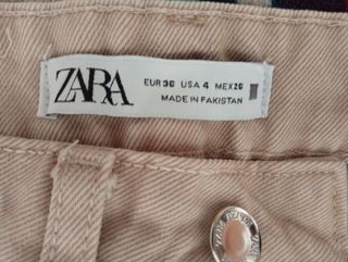 Pantalones Zara beige, talla 4