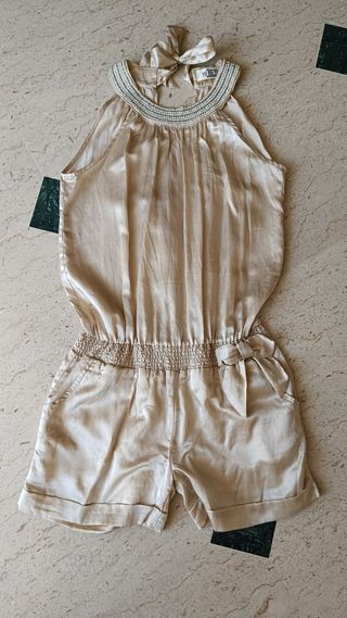 Tuta corta beige bimba To Be To