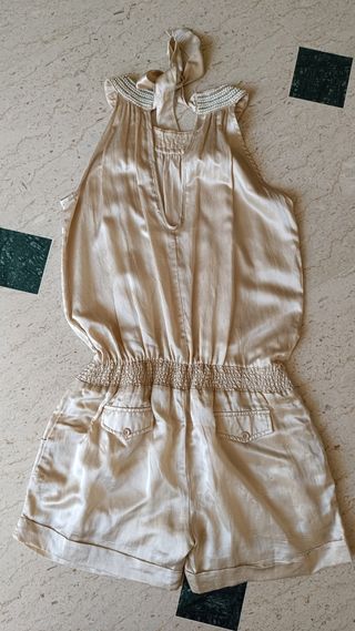 Tuta corta beige bimba To Be To