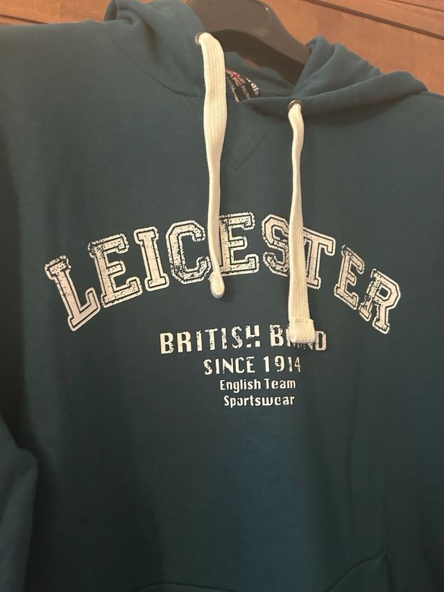 Felpa con cappuccio Leicester verde