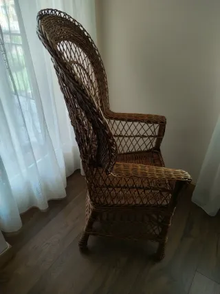 Sillón mimbre Abanico