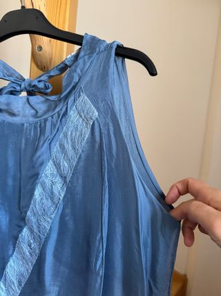 Abito smanicato misto seta - taglia curvy Italy