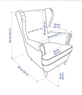 Sillón Ikea STRANDMON Sillón orejero