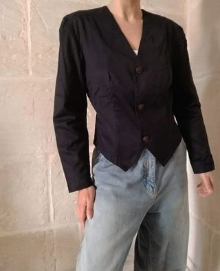 Blazer nero anni '80 vintage