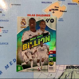 Billion Vinicius/Mbappe cromo adrenalyn 24 25