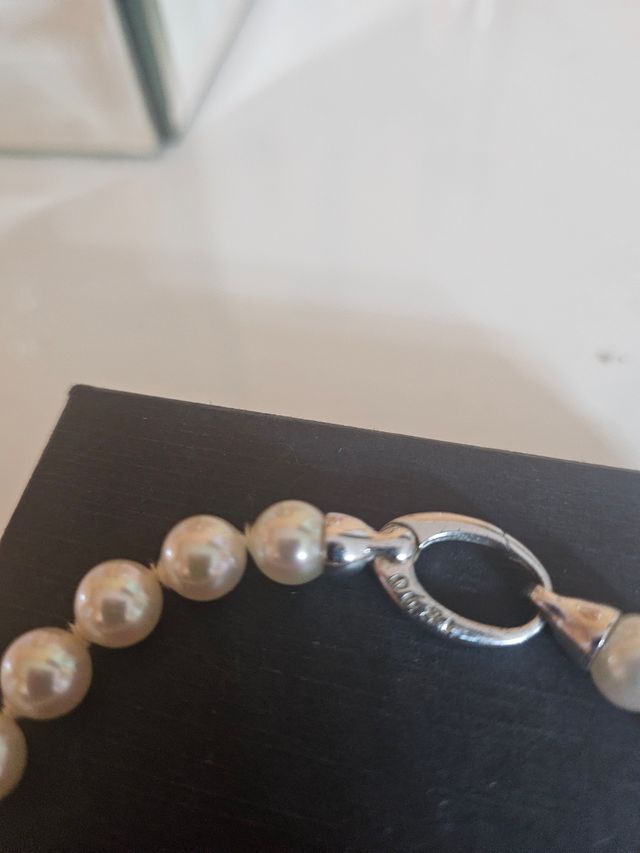 Pulsera de perlas auténticas