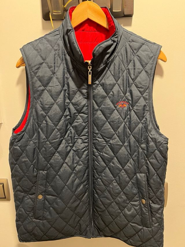 Chaleco SPAGNOLO reversible azul/rojo NUEVO