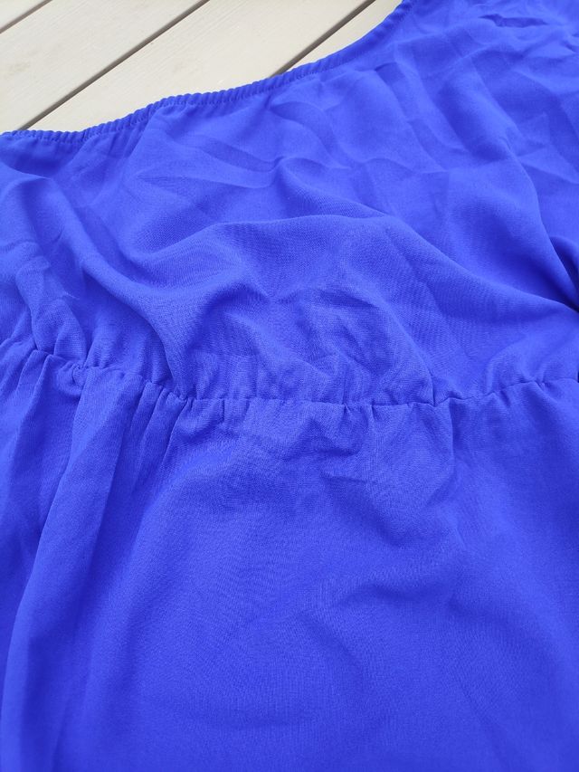 Vestido S azul eléctrico