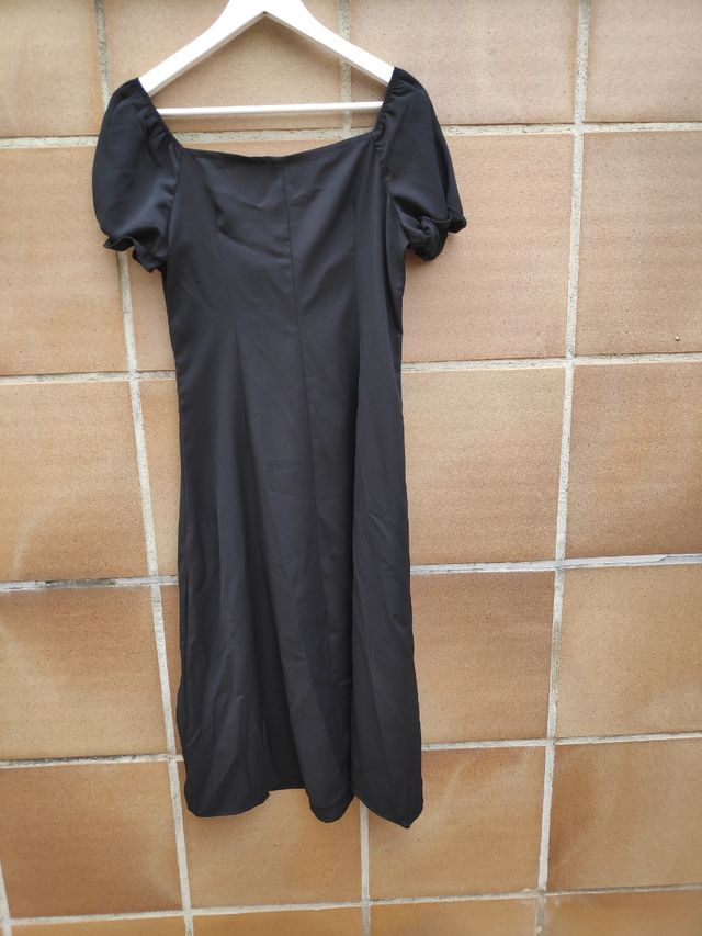 Vestido largo S apertura lateral